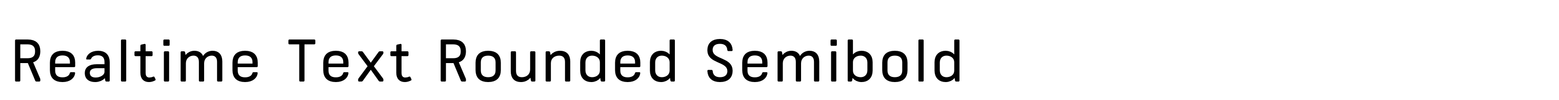 Realtime Text Rounded Semibold